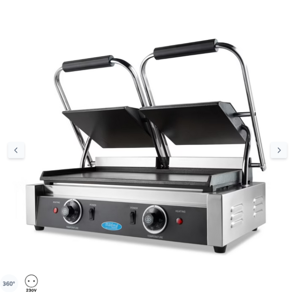  Contact Grill - Διπλή λεία πλάκα σχάρας - 2 x 22cm